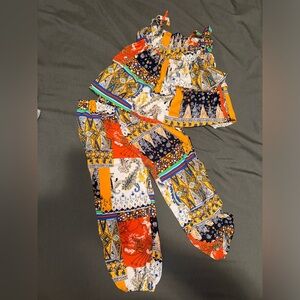 NWOT Boutique Patchwork Boho 2 Piece Toddler Set 2-3Y